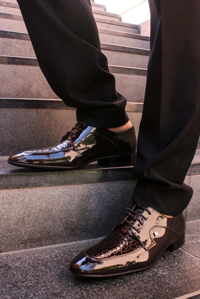 Hakiki Deri  Erkek Klasik Ayakkabı 278MA2793 - Resim 7