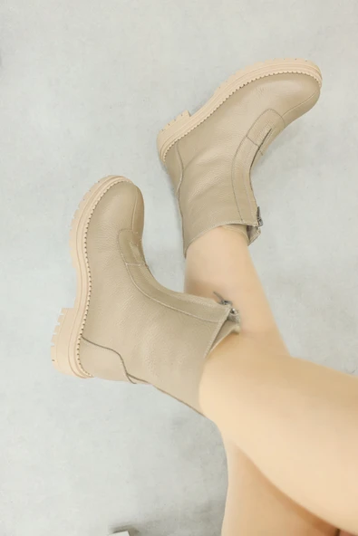 Hakiki Deri  Kadın Spor Bot 146SZA439 - Resim 6