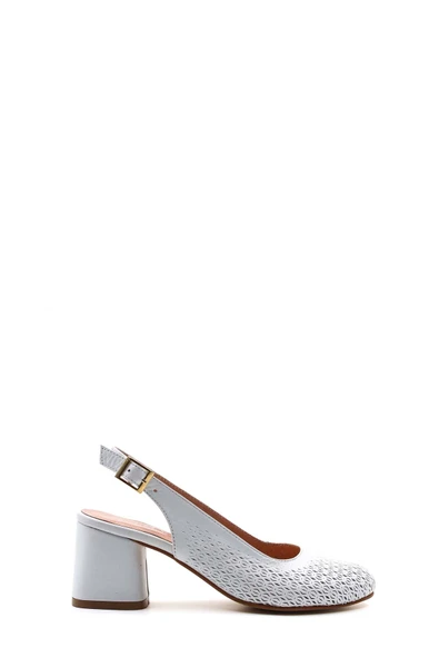 Hakiki Deri  Kadın Kalın Topuklu Ayakkabı 129ZA01 ürün görseli