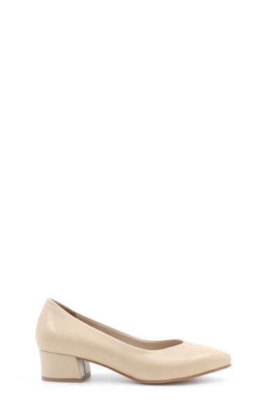 Hakiki Deri  Kadın Kalın Topuklu Ayakkabı 792ZA051-801 ürün görseli