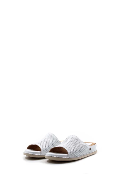 Hakiki Deri  Kadın Düz Terlik 733ZA912 - Resim 5