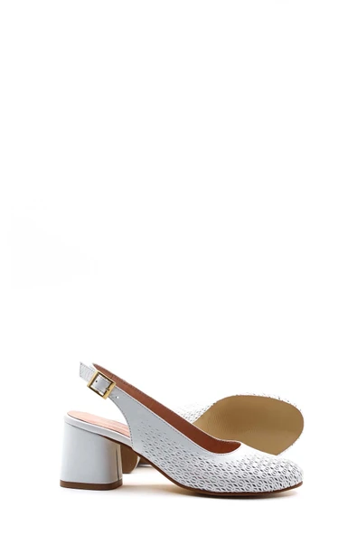 Hakiki Deri  Kadın Kalın Topuklu Ayakkabı 129ZA01 - Resim 4