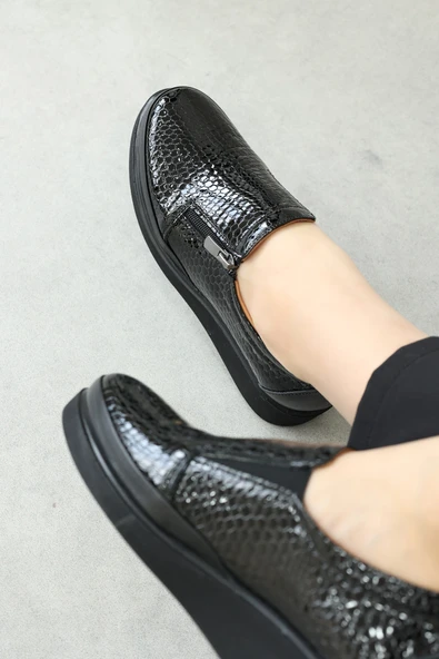 Hakiki Deri  Kadın Casual Ayakkabı 411ZA717 - Resim 7