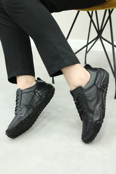 Hakiki Deri  Erkek Casual Ayakkabı 127MA325-S - Resim 6