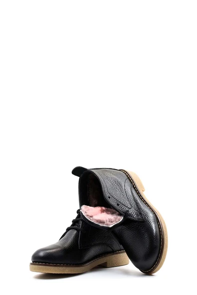 Hakiki Deri Kürklü  Kadın Klasik Bot 612KZA2024 - Resim 5