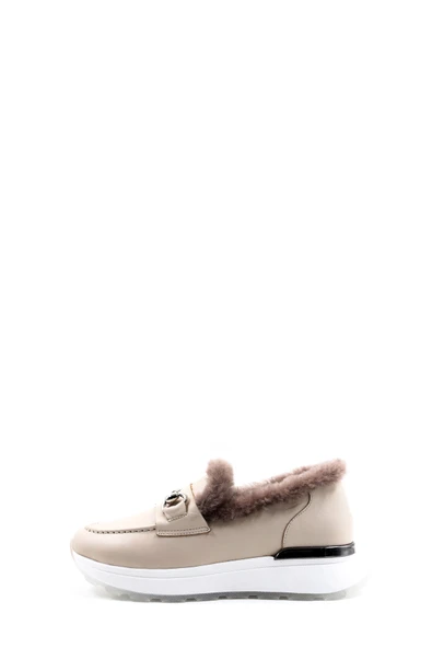 Hakiki Deri Kürklü  Kadın Casual Ayakkabı 757KZA24501 - Resim 3