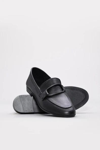 Hakiki Deri  Kadın Babet Ayakkabı 419ZAE-16 - Resim 3