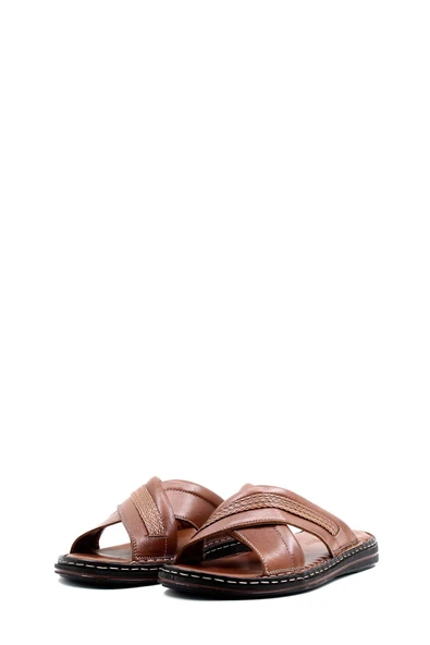 Hakiki Deri  Erkek Düz Terlik 128MA173 - Resim 10