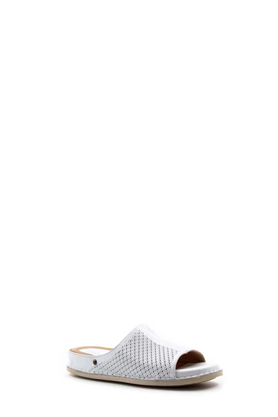 Hakiki Deri  Kadın Düz Terlik 733ZA912 - Resim 3