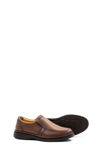 Hakiki Deri Ortopedik  Erkek Casual Ayakkabı 662MA209 - Resim 11