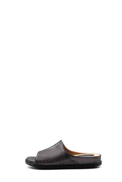 Hakiki Deri  Kadın Düz Terlik 733ZA912 - Resim 12