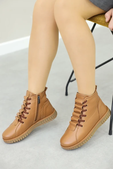 Hakiki Deri  Kadın Klasik Bot 757SZA23662 - Resim 12