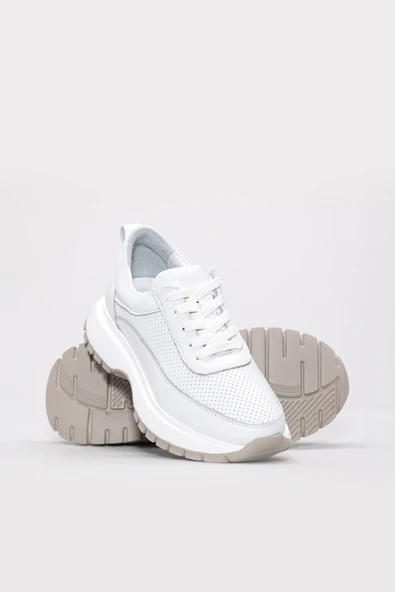 Hakiki Deri  Kadın Casual Ayakkabı 136ZA503 - Resim 4