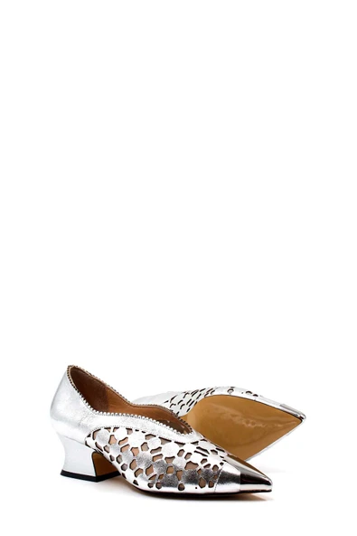 Hakiki Deri  Kadın Kalın Topuklu Ayakkabı 064ZA366 - Resim 7