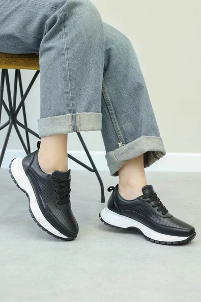 Hakiki Deri  Kadın Casual Ayakkabı 136ZA503 - Resim 7