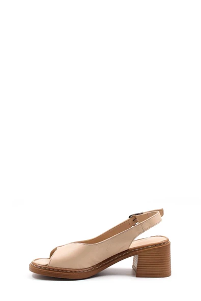 Hakiki Deri  Kadın Klasik Sandalet 621ZA906 - Resim 2