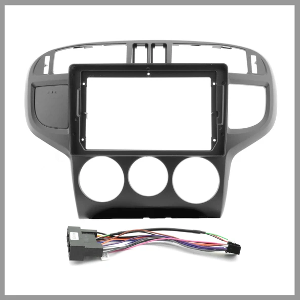HYUNDAİ MATRİX 2001-2010 UYUMLU 9 '' SİYAH ANDROID MULTİMEDYA ÇERÇEVESİ - SOKET ürün görseli 1
