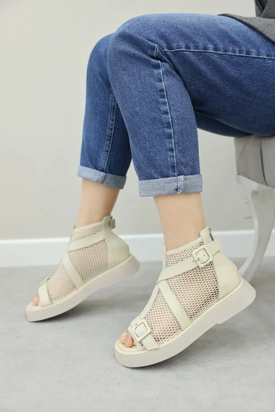 Hakiki Deri Kadın Klasik Sandalet 281ZA20773