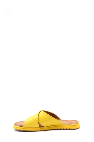 Hakiki Deri  Kadın Düz Terlik 657ZA2444 - Resim 7