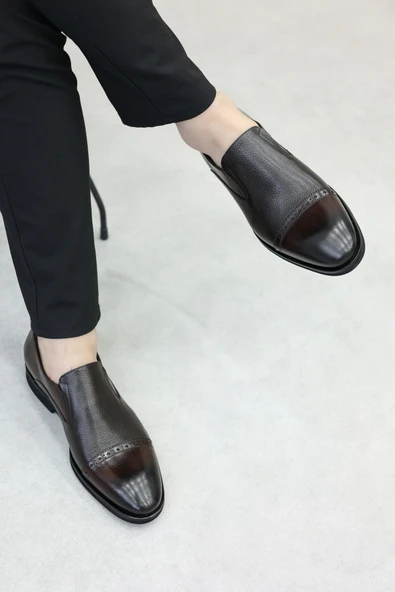 Hakiki Deri  Erkek Klasik Ayakkabı 237MA578 - Resim 6