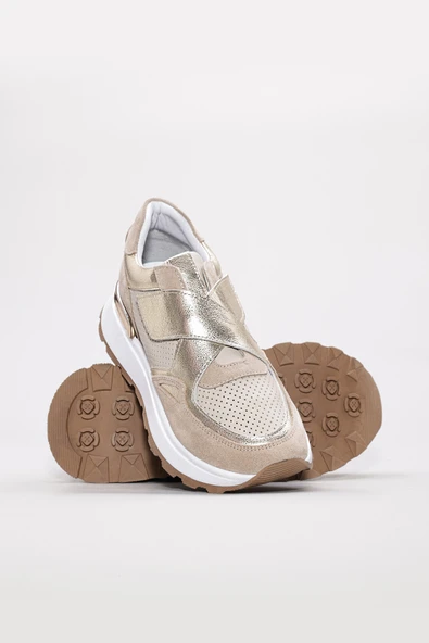 Hakiki Deri  Kadın Casual Ayakkabı 757ZA24048 - Resim 4