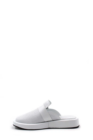 Hakiki Deri  Kadın Düz Terlik 710ZA298 - Resim 2