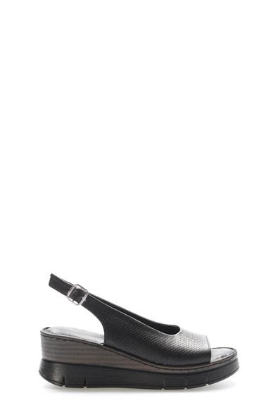 Hakiki Deri  Kadın Klasik Sandalet 621ZA1126 - Resim 7