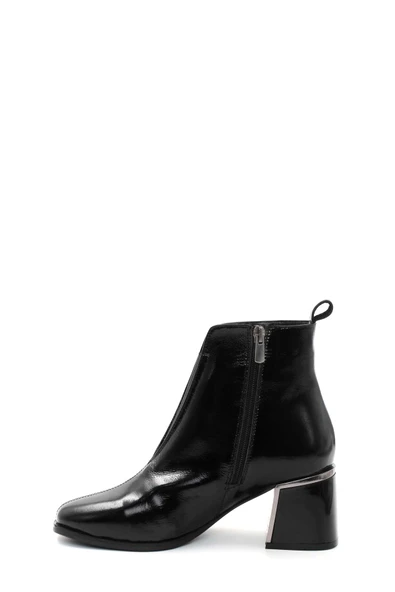 Hakiki Deri  Kadın Kalın Topuklu Bot 064SZA263 - Resim 7