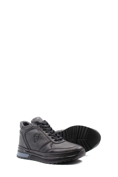 Hakiki Deri Kürklü  Erkek Casual Bot 856KMA3292 - Resim 9