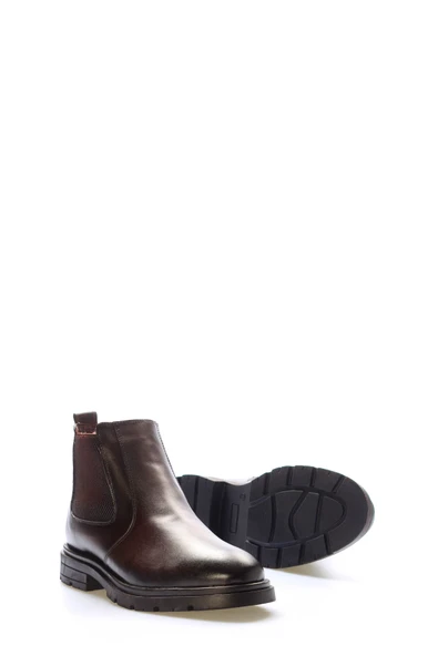 Hakiki Deri Kürklü  Erkek Spor Bot 951KMA99 - Resim 8