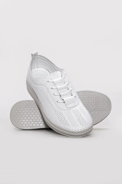 Hakiki Deri  Kadın Casual Ayakkabı 164ZA2026 - Resim 7