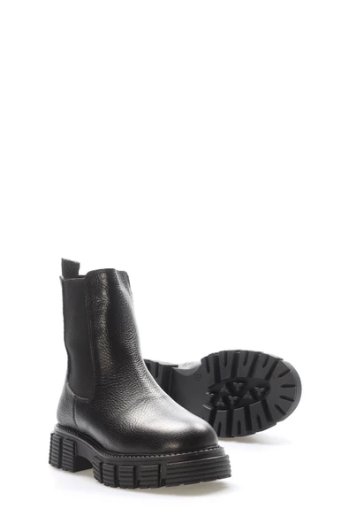 Hakiki Deri Kürklü  Kadın Klasik Bot 710KZA6007 - Resim 3