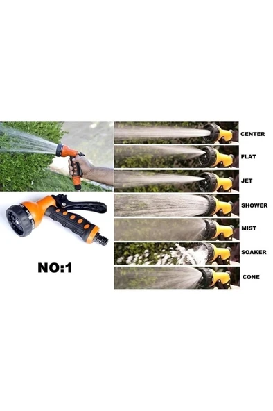 Kinetex 5 Parça Otomatik Tetikli Bahçe Sulama Tabancası 8 Modlu 3172 - 4