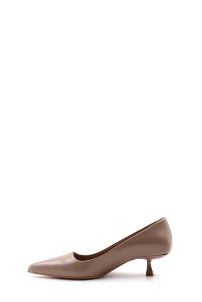 Hakiki Deri  Kadın Kısa Topuklu Ayakkabı 019ZA22-004 - Resim 7