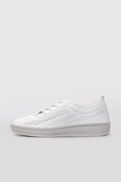 Hakiki Deri  Kadın Casual Ayakkabı 164ZA2026 - Resim 6