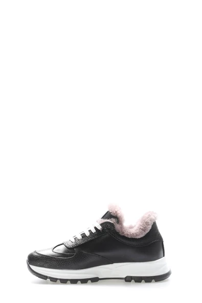 Hakiki Deri Kürklü  Kadın Casual Ayakkabı 197KZAA04 - Resim 2