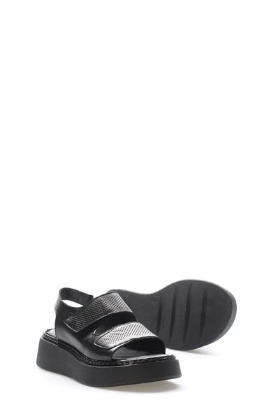 Hakiki Deri Kadın Klasik Sandalet 621ZA1150 - 3