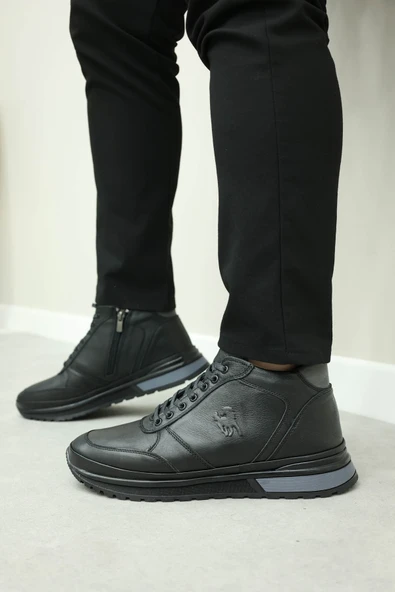 Hakiki Deri Kürklü  Erkek Casual Bot 856KMA3292 - Resim 6