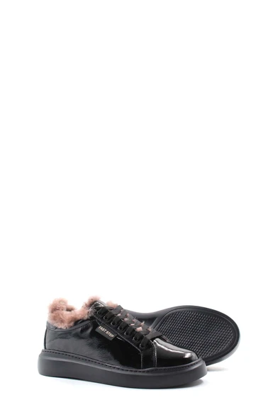 Hakiki Deri Kürklü  Kadın Casual Ayakkabı 160KZA950 - Resim 3