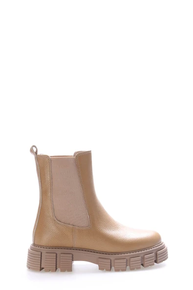 Hakiki Deri Kürklü  Kadın Klasik Bot 710KZA6007 - Resim 6