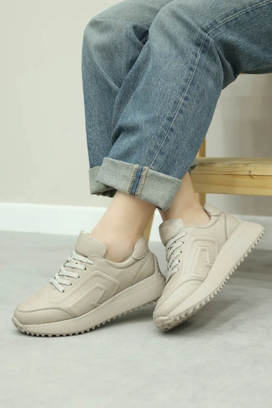 Hakiki Deri  Kadın Casual Ayakkabı 136ZA507 - Resim 7