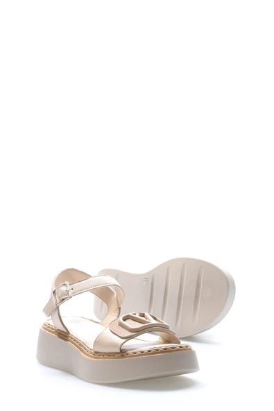 Hakiki Deri  Kadın Klasik Sandalet 621ZA1149 - Resim 3