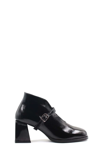 Hakiki Deri  Kadın Kalın Topuklu Bot 064SZA230 - Resim 2