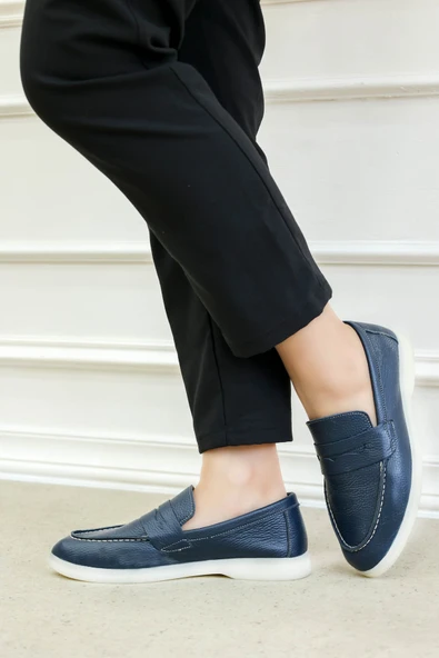 Hakiki Deri  Kadın Casual Ayakkabı 733ZA017 - Resim 12