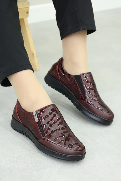 Hakiki Deri  Kadın Casual Ayakkabı 972ZA7512 - Resim 11