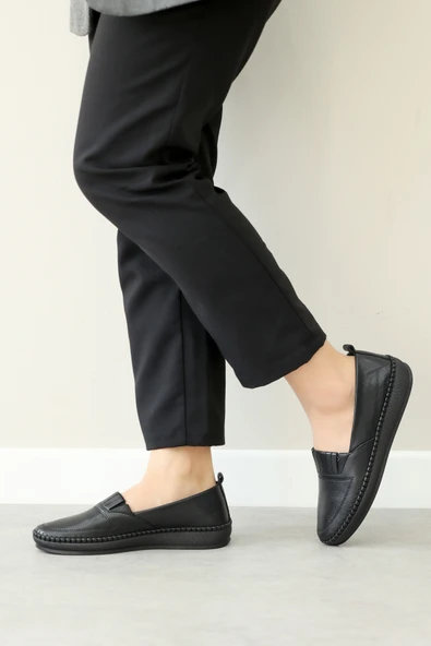 Hakiki Deri  Kadın Casual Ayakkabı 164ZA2010 - Resim 6