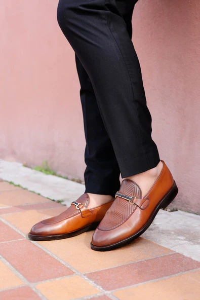 Hakiki Deri  Erkek Klasik Ayakkabı 778MA24-441BS - Resim 6