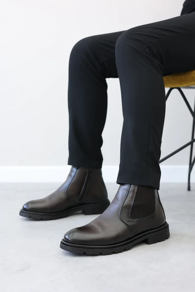 Hakiki Deri Kürklü  Erkek Spor Bot 951KMA99 ürün görseli