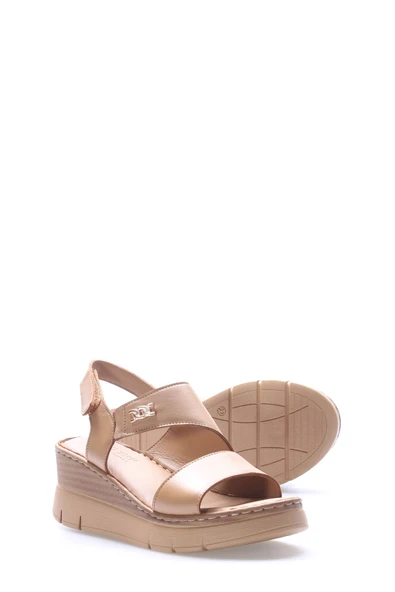 Hakiki Deri  Kadın Klasik Sandalet 621ZA1127 - Resim 9