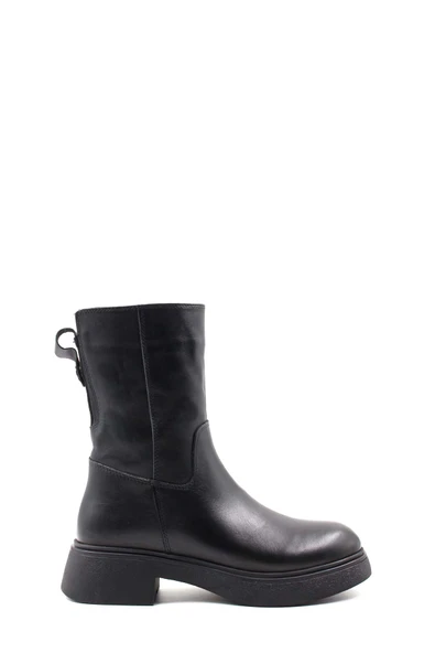 Hakiki Deri Kürklü  Kadın Klasik Bot 124KZA2415 - Resim 2